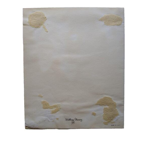 Christmas Season Greeting Card Vintage 1946 Glitter Home Robins Snow Tree PCN - Picture 3 of 3